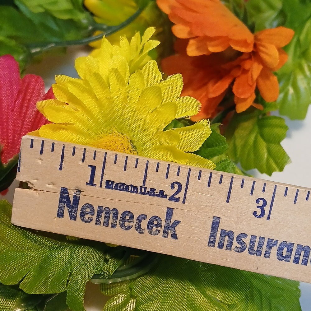 Artificial Floral Garlands - Qty 2 - Pink, Orange, Yellow, Purple - Picture 8 of 8